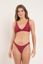 Load image into Gallery viewer, Model Front: Rio De Sol Haut Top Touch-Carmim Alba