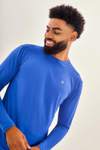Load image into Gallery viewer, Image 04: Uv Line T-Shirt Longsleeve Uvpro Brasil Masc Cobalto Upf50+