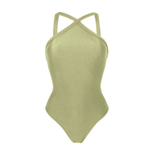 Load image into Gallery viewer, Product Front: Rio De Sol Une Pièce Oliva High-Neck