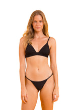 Load image into Gallery viewer, Model Front: Rio De Sol Haut Top Bora-Black Tri-Cos
