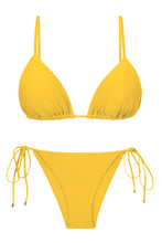 Load image into Gallery viewer, Product Front: Rio De Sol Ensemble Set Sunflower Tri-Inv Lacinho