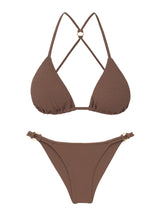 Load image into Gallery viewer, Product Front: Rio De Sol Ensemble Set Sand-Cappuccino Tri-Aya Cheeky-Aya