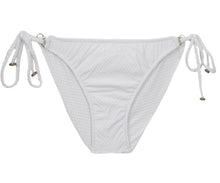 Load image into Gallery viewer, Model Front: Rio De Sol Bas Bottom Cloque Branco New Comfort