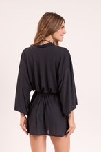 Load image into Gallery viewer, Image 08: Rio De Sol Robe De Plage Black Kimono