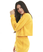 Load image into Gallery viewer, Image 04: Alto Giro Fitness Haut Cropped M3Cbs Gola Alta Amarelo Amber