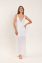 Load image into Gallery viewer, Model Front: Rio De Sol Vêtement De Plage Memphis-White Saida Yara