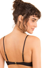 Load image into Gallery viewer, Image 07: Rio De Sol Haut Top Shimmer-Black Bandeau-Joy