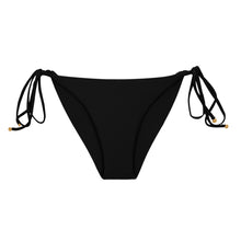 Load image into Gallery viewer, Product Front: Rio De Sol Bas Bottom Touch-Black Cheeky-Tie