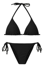 Load image into Gallery viewer, Product Front: Rio De Sol Ensemble Set Bora-Black Tri-Inv Lacinho