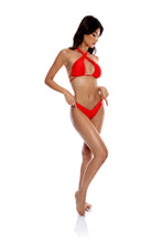 Load image into Gallery viewer, Image 03: Luli Fama Haut Top Cross High Lava Red