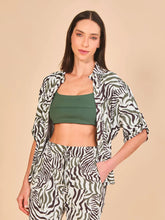 Load image into Gallery viewer, Model Front: Uv Line Chemise Shirt Copa Fauna Upf50+