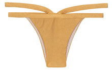 Load image into Gallery viewer, Product Front: Rio De Sol Bas Calcinha Gold Triangulo
