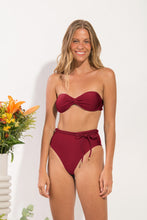 Load image into Gallery viewer, Model Front: Rio De Sol Haut Top Shimmer-Divino Twist