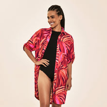 Load image into Gallery viewer, Image 05: Uv Line Chemise Shirtdress Copacabana Upf50+