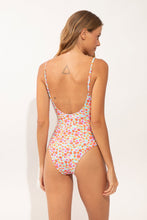 Load image into Gallery viewer, Model Back: Rio De Sol Une Pièce Ditsy-Sky Hype