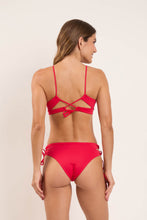 Load image into Gallery viewer, Model Back: Rio De Sol Ensemble Set Matte-Red Camille Madrid