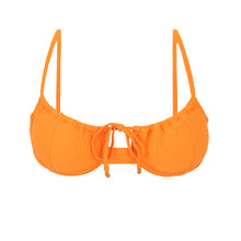 Load image into Gallery viewer, Product Front: Rio De Sol Haut Top Dots-Mango Balconet-Tie