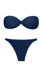 Load image into Gallery viewer, Product Front: Rio De Sol Ensemble Set Navy Twist Leblon