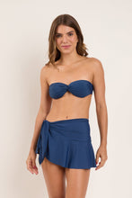Load image into Gallery viewer, Model Front: Rio De Sol Jupe De Page Mini Skirt Navy