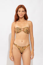 Load image into Gallery viewer, Model Front: Rio De Sol Haut Top Yellow-Feline Mavi