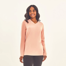 Load image into Gallery viewer, Model Front: Uv Line T-Shirt Longsleeve Sport Fit Solar Rose Upf50+