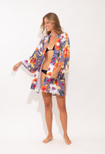 Load image into Gallery viewer, Image 05: Rio De Sol Robe De Plage Garden-Flower Kimono