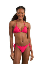 Load image into Gallery viewer, Model Front: Rio De Sol Haut Top Dots-Virtual-Pink Frufru