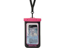 Load image into Gallery viewer, Model Front: Seawag Sac De Plage Seawag Black & Pink Waterproof Case 5.7