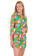 Load image into Gallery viewer, Image 04: Rio De Sol Chemise Green Bloom Chemise