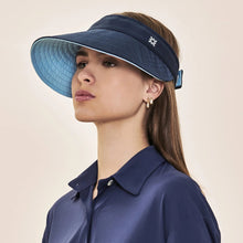 Load image into Gallery viewer, Image 03: Uv Line Visière Visor Bali Fem Navy Light Blue Upf50+
