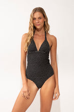 Load image into Gallery viewer, Model Front: Rio De Sol Une Pièce Linea-Black Mel-Op