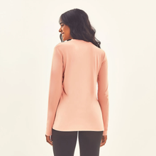 Load image into Gallery viewer, Model Back: Uv Line T-Shirt Longsleeve Sport Fit Solar Rose Upf50+