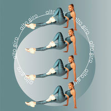 Load image into Gallery viewer, Image 07: Alto Giro Fitness Bas Legging Atlanta Fitas Refletivas Verde Strong