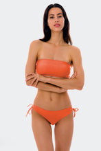Load image into Gallery viewer, Model Front: Rio De Sol Ensemble Set Light-Peach Bandeau-Reto Madrid