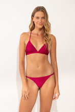 Load image into Gallery viewer, Model Front: Rio De Sol Bas Bottom Shimmer-Desejo Cheeky-Noa
