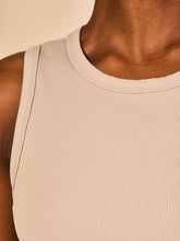 Load image into Gallery viewer, Image 03: Uv Line Fitness Haut Regata Fem Ribbed Sand Upf50+