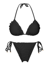 Load image into Gallery viewer, Product Front: Rio De Sol Ensemble Set Malibu-Black Frufru