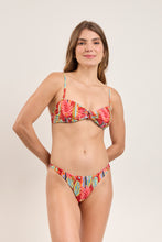Load image into Gallery viewer, Model Front: Rio De Sol Ensemble Set Sea-Bloom Bandeau-Joy Nice