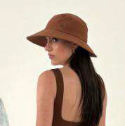 Load image into Gallery viewer, Product Front: Uv Line Chapeau Souple/Capeline Lyon Conhaque Upf50+