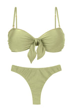 Load image into Gallery viewer, Product Front: Rio De Sol Ensemble Set Oliva Bandeau-No Nice-Fio