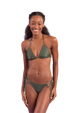 Load image into Gallery viewer, Model Front: Rio De Sol Ensemble Set Croco Tri-Inv Cheeky-Tie
