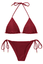 Load image into Gallery viewer, Product Front: Rio De Sol Ensemble Set Shimmer-Divino Tri-Rope Cheeky-Rope
