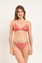 Load image into Gallery viewer, Model Front: Rio De Sol Haut Top Floral-Scales Tri-Fixo