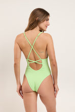 Load image into Gallery viewer, Model Back: Rio De Sol Une Pièce Sand-Menta Sunny