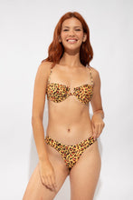Load image into Gallery viewer, Model Front: Rio De Sol Haut Top Yellow-Feline Zaya