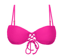 Load image into Gallery viewer, Product Front: Rio De Sol Haut Top Cotele-Amaranto Balconet-Pushup