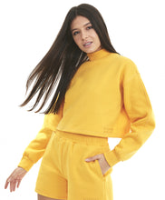 Load image into Gallery viewer, Image 02: Alto Giro Fitness Haut Cropped M3Cbs Gola Alta Amarelo Amber