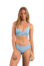 Load image into Gallery viewer, Model Front: Rio De Sol Bas Bottom Dots-Sky Madrid