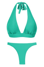 Load image into Gallery viewer, Product Front: Rio De Sol Ensemble Set Opal Halter-Cos Leblon-Fio