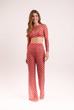 Load image into Gallery viewer, Model Front: Rio De Sol Haut De Plage Floral-Scales Top Harper